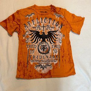 Boys Affliction T-Shirt Size Small